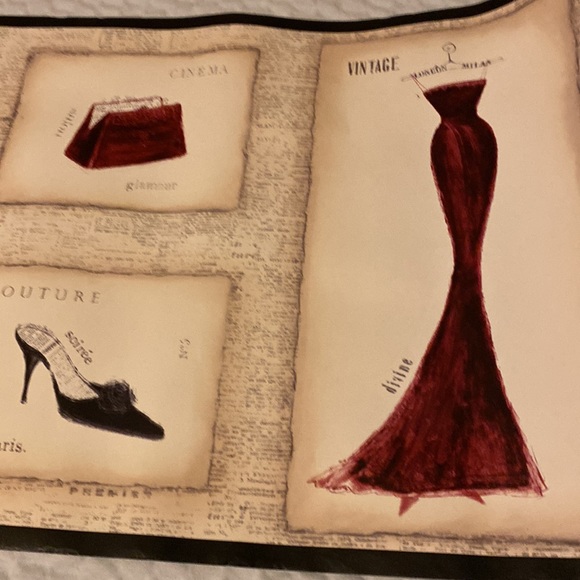 Vintage Fashion wall paper Border180”  x 10” pre pasted - Picture 3 of 3